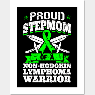 Proud Stepmom Of A Non-Hodgkin Lymphoma  Awareness Posters and Art